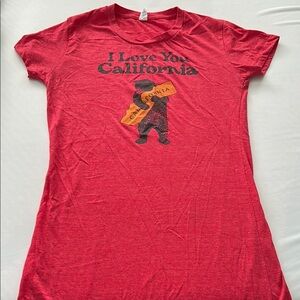 Red 'I Love You California' T-Shirt